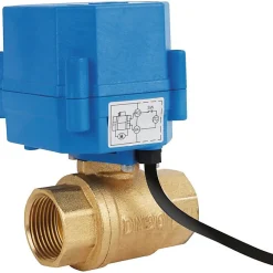 Sectoriel Compteur D'Eau-Vanne à boisseau électrique laiton Lyva 2 - DN 3/4' - 230 V 50 Hz