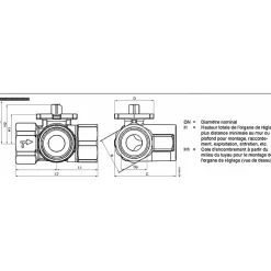 Siemens Groupe De Sécurité Pour Chauffe-Eau-Vanne BS 3V F1"1/4 Kvs 16 - : VBI61.32-16