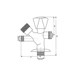 Hydroland Vanne à clapet d'angle combinée
