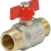 Sferaco Vanne papillon laiton nickelé - M 1' -