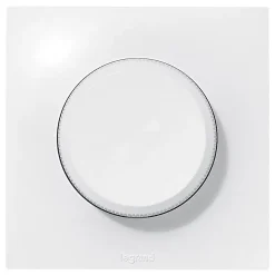 Legrand Variateur rotatif Neptune plastique brillant blanc