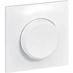 Legrand Variateur rotatif Neptune plastique brillant blanc