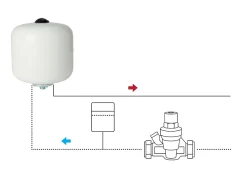 Flomasta Vase d'expansion sanitaire 12L