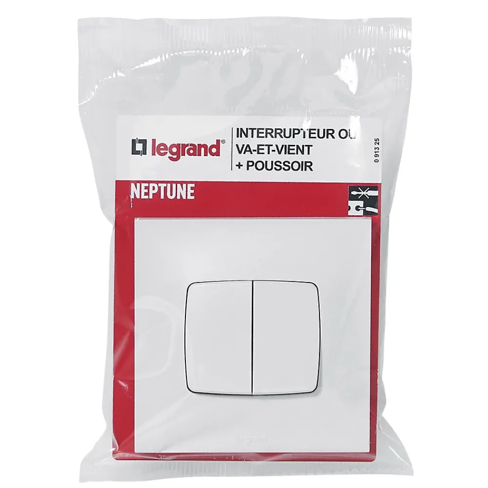 Legrand Va&vient + poussoir Neptune 10A