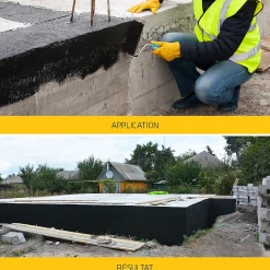 Sika Etanchéité Des Fondations-Vernis bitumineux imperméabilisant pour fondations Imper Fondation noir 25L