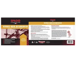 Spado Vernis extérieur bitumineux noir travaux s 1L