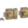 Bricard Verrou De Porte-Verrou Alpha 1957 bouton 45mm (x2) même clé