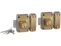 Bricard Verrou De Porte-Verrou Alpha 1957 bouton 45mm (x2) même clé