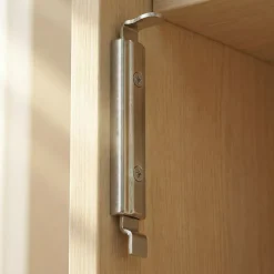 Diall Serrure De Meuble|Serrure De Meuble-Verrou armoire coude l. 16 mm x H. 70 mm x EP. 7 mm