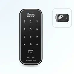 Assa Abloy Serrure Connectée-Verrou à badge et code gateman gr20 - gris