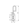 Thirard Verrou baïonette, platine, 12x200mm, zingué -
