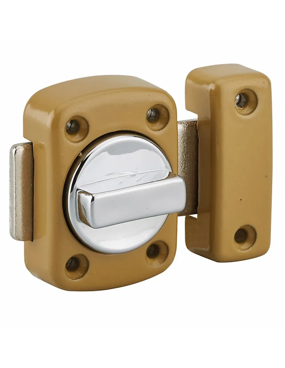Thirard Verrou De Porte-Verrou à bouton Alouette pour porte intérieure, 30mm, acier, époxy bronze -