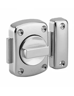 Thirard Verrou De Porte-Verrou à bouton Alouette pour porte intérieure, 40mm, acier, chromé brillant -