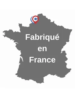 Thirard Verrou De Porte-Verrou à bouton Concorde pour porte intérieure, acier, époxy bronze -