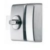 Abus Verrou De Porte-Verrou à bouton sans vis aluminium avec 4 clés inclus