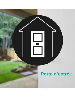 Thirard Verrou à bouton Transit 2 A2P pour porte d'entrée, cylindre 45mm, acier, 4 clés, époxy bronze -