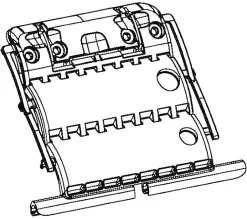 Zurfluh-Feller Patte De Fixation-VERROU CLICKSUR 2 MAILLONS (Lame 8 : attache fil montée)