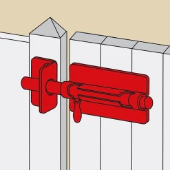 Afbat - Tb Industrie Sas Accessoire Pour Volet, Fenêtre Et Portail-Verrou de box + gâche D10 Acier zingué Afbat