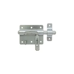 Thirard Serrure De Meuble|Serrure De Meuble-Verrou de box à gland à porte-cadenas en acier zingué - Pêne 12 mm