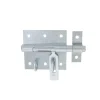 Afbat Accessoire Pour Volet, Fenêtre Et Portail-Verrou de box porte cadenas ø18 mm - acier zingué blanc