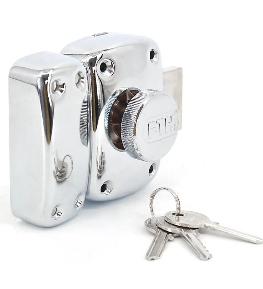 Autres Verrou De Porte-Verrou de porte haute sécurité à bouton 45 mm Mystere chromé THIRARD