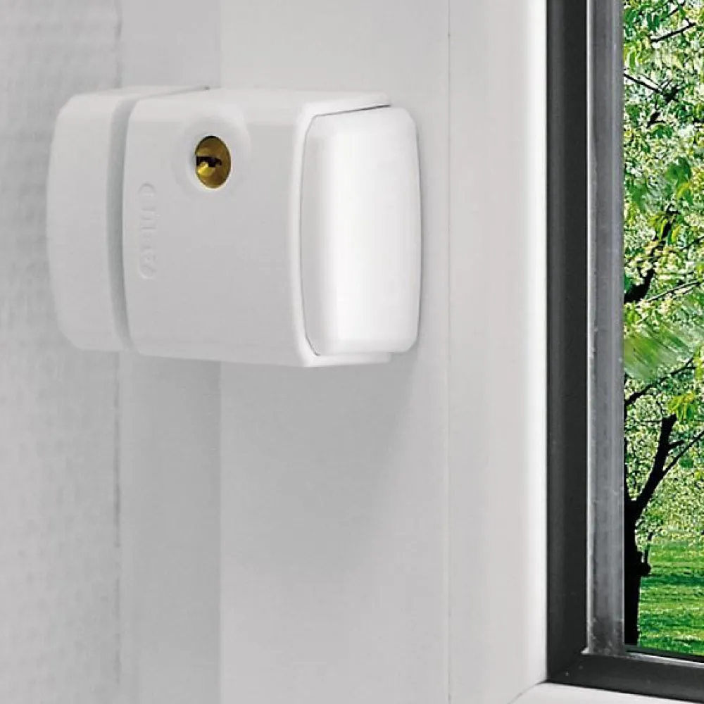 Abus Verrou Et Loquet De Fenêtre-Verrou de Sécurité pour Fenêtre ABFS28409 Blanc - Installation Facile et Pratique