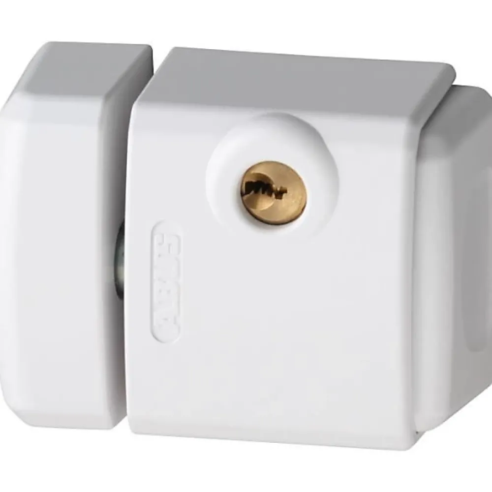 Abus Verrou Et Loquet De Fenêtre-Verrou de Sécurité pour Fenêtre ABFS28409 Blanc - Installation Facile et Pratique