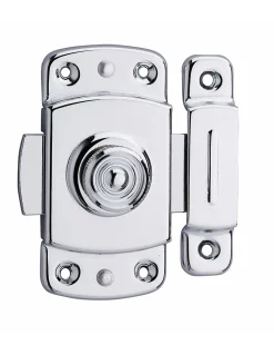 Thirard Serrure De Meuble|Serrure De Meuble-Verrou pour porte d'ameublement, 40mm, laiton chromé -