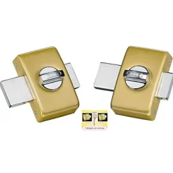 Abus Verrou De Porte-2 verrous à bouton clés réversibles ø23 mm / 45 mm