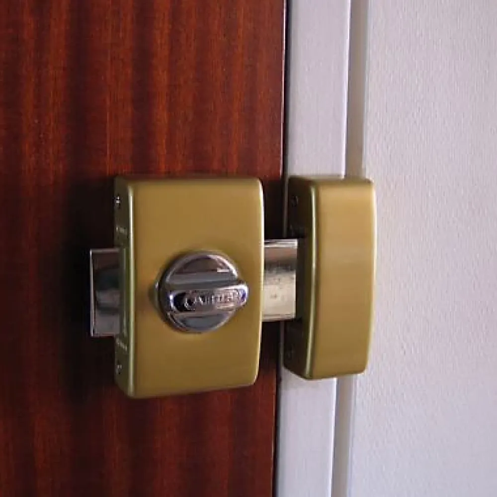 Abus 2 verrous à bouton sans vis bronze ø23 mm / 45 mm