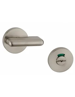 Thirard Loquet, Targette Et Moraillon De Porte-Verrou à voyant pour WC, diamètre 50mm, nickel satiné -