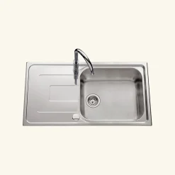 Cuisissimo Evacuation D'Évier-Vidage automatique 1 bac CUIPD093 pour évier inox - Siphon gain de place
