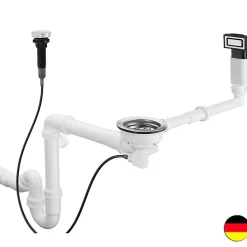 Hansgrohe Vidage automatique pour évier 1 bac D14-11 inox