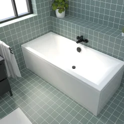 Valentin Evacuation De Baignoire-Vidage de baignoire automatique à câble sortie orientable à 360° finition blanche