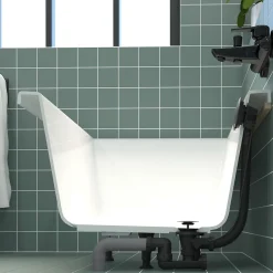 Valentin Vidage de baignoire automatique à câble sortie orientable à 360° finition noire