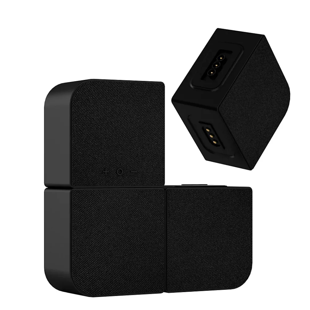 Kyf Décodeur Tnt, Télécommande Et Transmetteur-Vidéoprojecteur Android 13.0 FULL HD Design rétro pliable + Mini mur d'enceinte 20W bluetooth modulable 4-EN-1