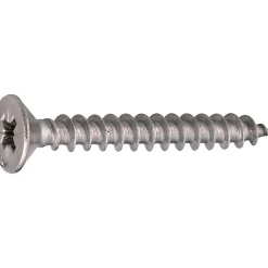Acton Vis agglo - - Tête fraisée - PZ - Inox A2 - 3,5 x 30 mm - Boîte de 200
