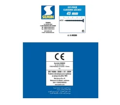Semin Vis Pour Plaque De Plâtre-Vis Auto Perceuse 45 mm - Fixation des Plaques de Plâtre sur l'Ossature - Intérieur - Boîte de 1000 Pièces