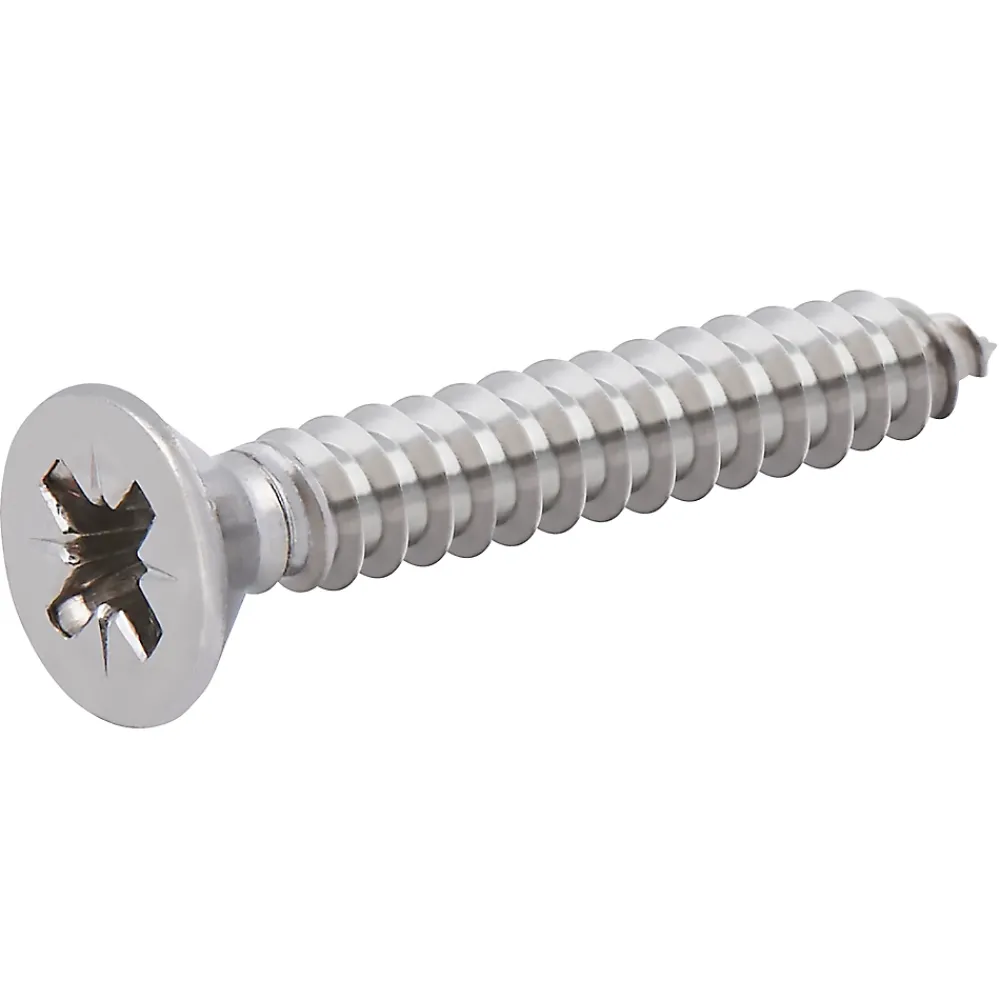 Diall Vis autoperceuses fraisées en acier inoxydable A2, 4,8x32 mm - 25 pièces