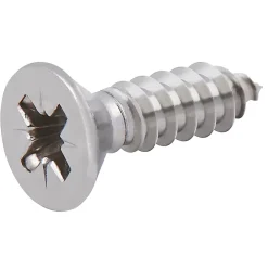 Diall Vis Pour Métal-Vis autoperceuses fraisées en acier inoxydable A2, 4,8x19 mm - 25 pièces
