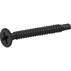 Diall Vis autoperceuses pour plaque de plâtre, noir mat, 3,5x35 mm - 1000 pièces