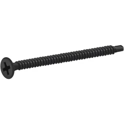 Diall Vis autoperceuses pour plaque de plâtre, noir mat, 3,5x55 mm - 1000 pièces