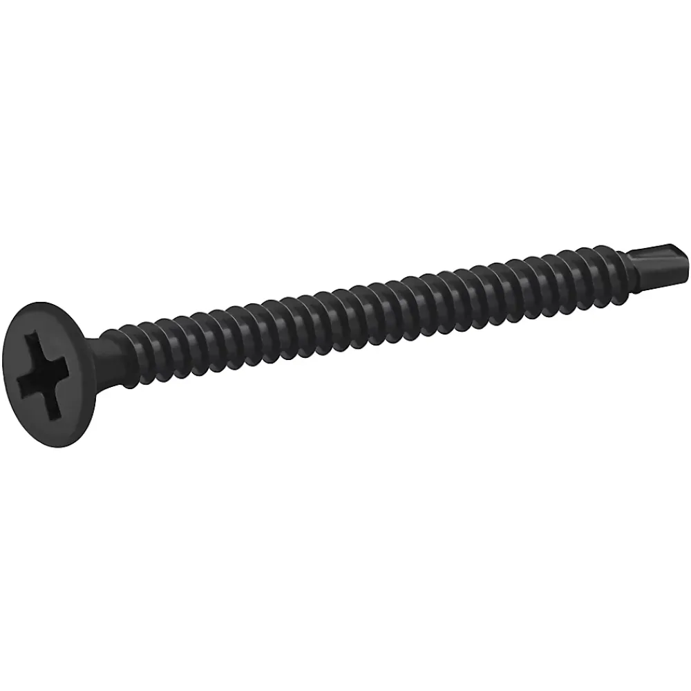 Diall Vis autoperceuses pour plaque de plâtre, noir mat, 3,5x45 mm - 1000 pièces