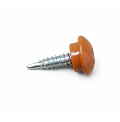 Essve Vis autoperceuses toiture EPDM pour bois TX25 RAL 8004 Brun cuivré 4,8 x 20 mm 250 pièces