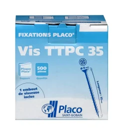 Placo Vis Pour Plaque De Plâtre-Vis autoperceuse TTPC 35 ® vendue par 500 pièces