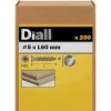 Diall Vis à bois en acier inoxydable A2 pozidriv 5x60 mm - 200 pièces