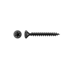 D-Work 200 Vis Bois pour Ferrures Tête Fraisée Torx TSTAR + pointe S F/Total 3 x 16 mm - Zingué Noir -