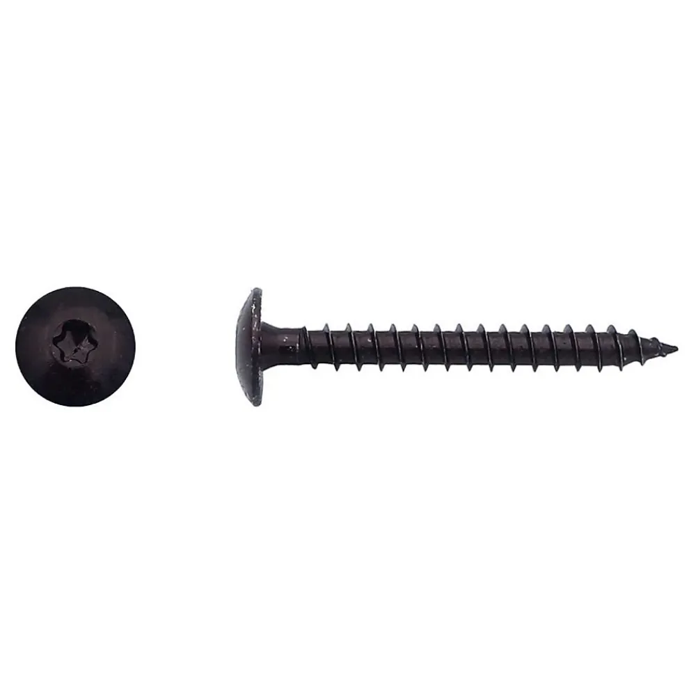 D-Work 100 Vis Bois pour Penture Torx 6 x 60 mm - Zingué Noir -
