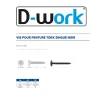 D-Work Vis Pour Terrasse-200 Vis Bois pour Penture Torx 7 x 30 mm - Zingué Noir -