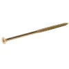 Diall Vis À Bois-Vis à bois pozidriv tête fraisée zinguée jaune 6x140 mm - 100 pièces